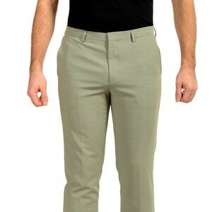 Hugo Boss "Hesten232X" Extra Slim Fit Sage Wool Dress Pants US 34L IT 50